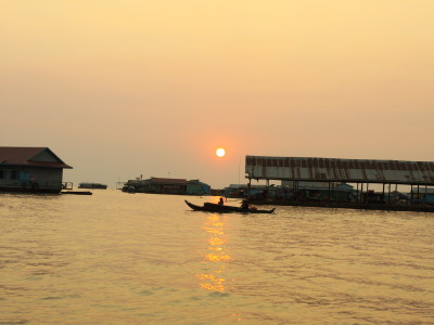 Tonle Sap Lake - Sunset time