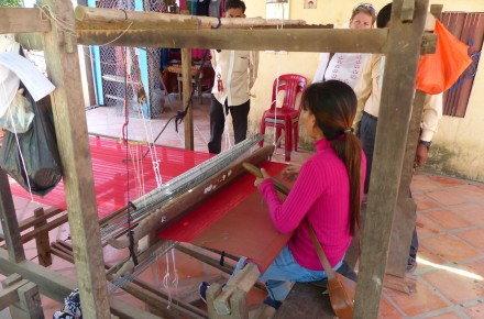 Koh Dach silk village in Phnom Penh