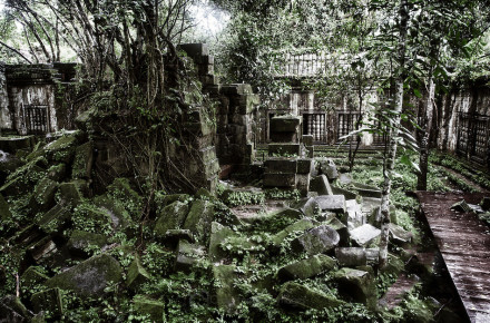 Beng Mealea temple in Cambodia