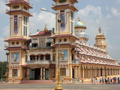 Cao Dai Temple in Tay Ninh Vietnam