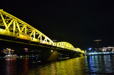 Truong tien bridge in Hue, Vietnam